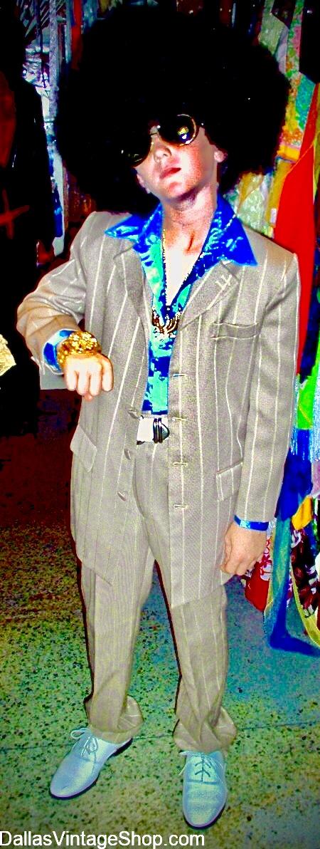HALLOWEEN BOYS COSTUMES: Some Kids go their own way. they prefer 70's Throwback, Groovy Guys, Disco Dudes, & Rock Stars Costumes for Halloween and Dallas Vintage Shop has all that in Boys Sizes.
