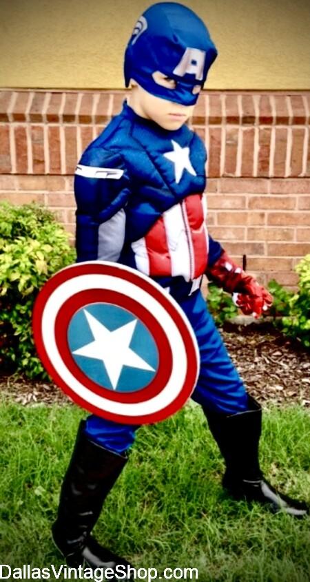 HALLOWEEN BOYS COSTUMES: Superheroes & Villains, Spooky & Creepy, 100's of Other Costume Categories are always in stock at Dallas Vintage Shop.