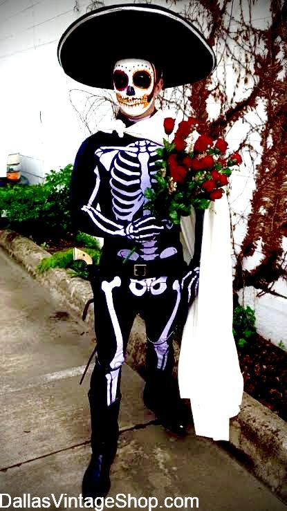 HALLOWEEN MEN'S COSTUMES: We have Day of the Dead, Grooms, Brides, Mariachis, Sombreros, Bride Dresses, Folkloric Attire, Sugar Skull Masks & Makeup, Unlimited Hair Accessories & all Embellishments in stock at Dallas Vintage Shop. HALLOWEEN MEN'S COSTUMES: We have Day of the Dead, Grooms, Brides, Mariachis, Sombreros, Bride Dresses, Folkloric Attire, Sugar Skull Masks & Makeup, Unlimited Hair Accessories & all Embellishments in stock at Dallas Vintage Shop.