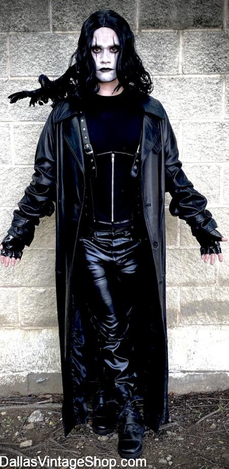 HALLOWEEN MEN'S COSTUMES: The Crow, Dark Fantasy, Gothic Supernatural, & Action Thriller Characters High Quality Outfits are Unlimited at Dallas Vintage Shop. HALLOWEEN MEN'S COSTUMES: The Crow, Dark Fantasy, Gothic Supernatural, & Action Thriller Characters High Quality Outfits are Unlimited at Dallas Vintage Shop.
