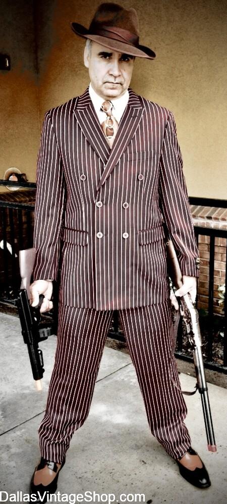 MEN'S HALLOWEEN COSTUME IDEAS: Get Historical, Legendary Gangsters Attire, Hats & Accoutrements from Dallas Vintage Shop. MEN'S HALLOWEEN COSTUME IDEAS: Get Historical, Legendary Gangsters Attire, Hats & Accoutrements from Dallas Vintage Shop.