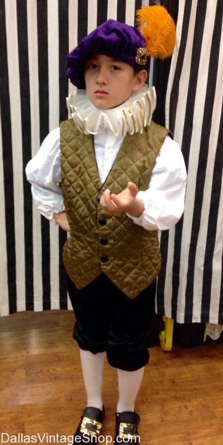 Child Renaissance Squire Costume: Scarborough Fair, Waxahachie, Tx