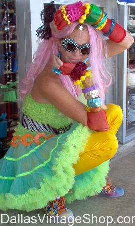HOME PAGE: Dallas Vintage Shop: The Largest Costume Shop & Vintage Clothing Store in DFW & North Texas. We are open all year round providing Classic Pop Culture Character like this Cyndi Lauper Outfit. Get Costumes for Halloween Parties, Masquerade Balls, Corporate Theme Parties & Events, Renaissance Festivals, Holiday Theme Parties & more.